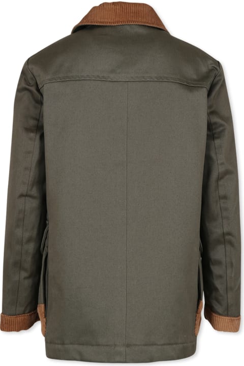 Fay Coats & Jackets for Boys Fay Green Jacket For Boy
