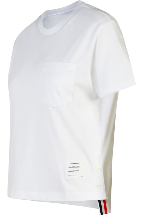 Fashion for Women Thom Browne White Cotton T-shirt