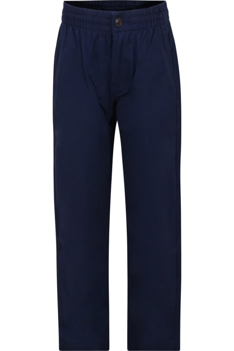 Homeware Ralph Lauren Blue Trousers For Boy With Horse