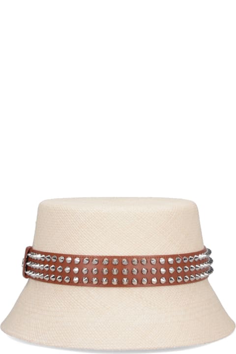 Hats Sale for Men Christian Louboutin 'bobino Spikes' Panama Bucket Hat