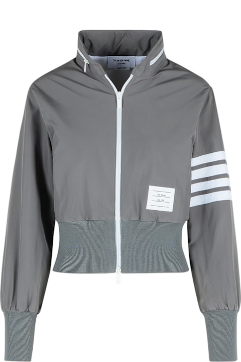 Thom Browne Coats & Jackets for Women Thom Browne Grey Polyester Jacket