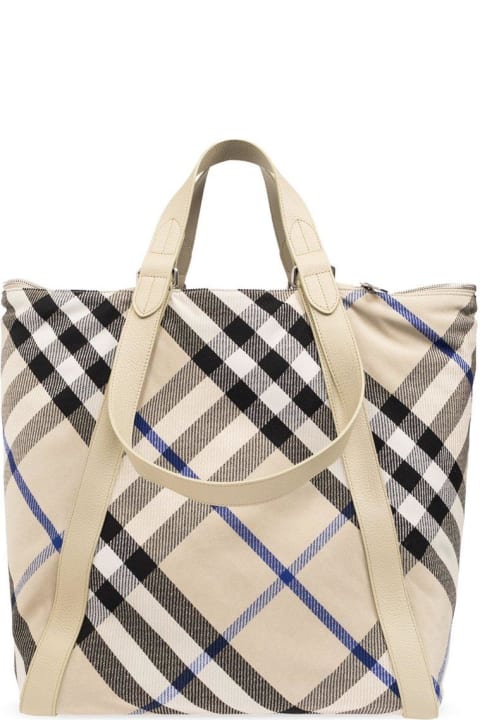 Bags Sale for Women Burberry Festival Checked Top Handle Bag