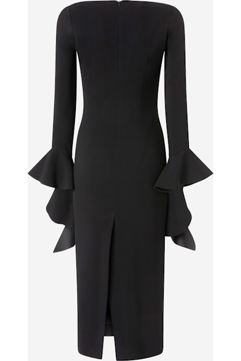 インテリア Pinko Stretch Viscose Dress With Ruffles