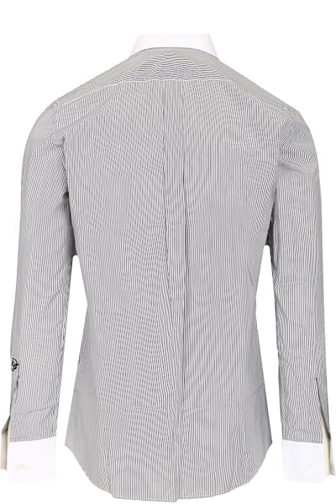 Dolce & Gabbana for Men Dolce & Gabbana Striped Cotton Poplin Shirt
