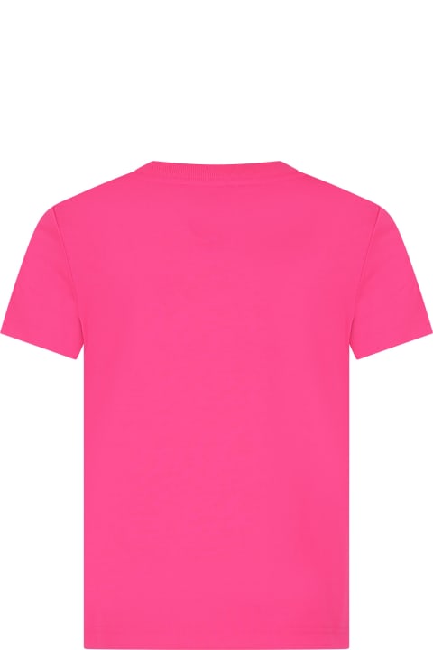 Marc Jacobs T-Shirts & Polo Shirts for Boys Marc Jacobs Fuchsia T-shirt For Girl With Logo