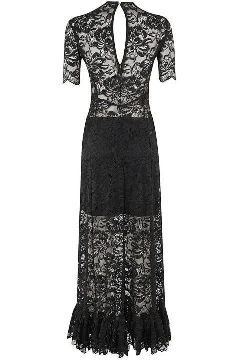 Fashion for Women Paco Rabanne Ruffle Detailed Midi Lace Dress