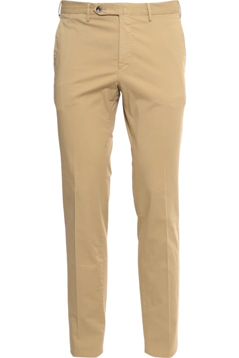 PT01 Clothing for Men PT01 Superslim Beige Trousers