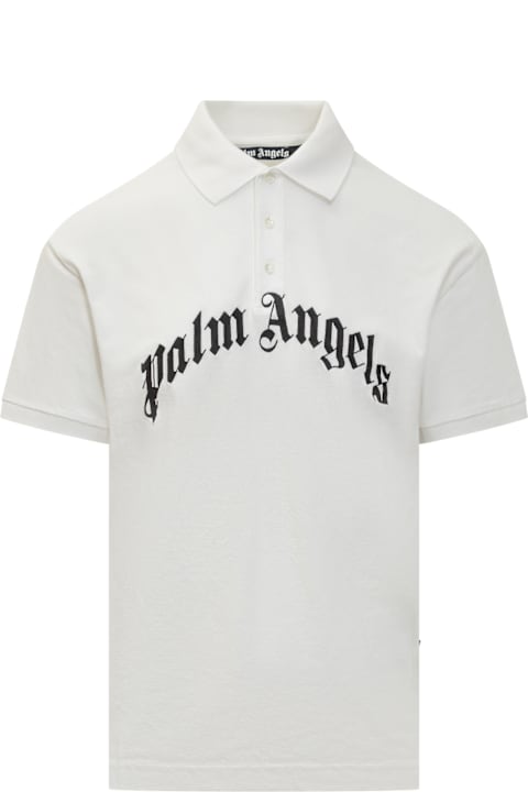 Palm Angels Clothing for Men Palm Angels Logoed Polo Shirt