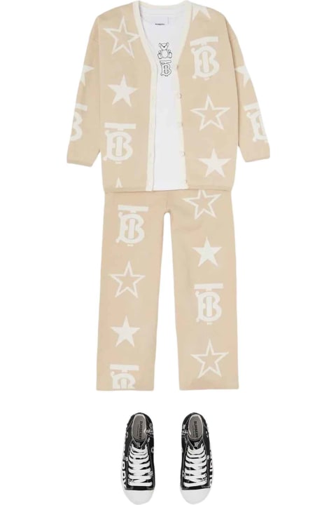 Burberry for Kids Burberry Beige Trousers Baby Boy