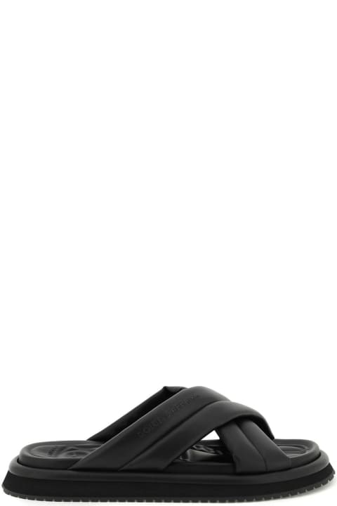 Other Shoes for Men Dolce & Gabbana Nappa Effect Fabric Sandal