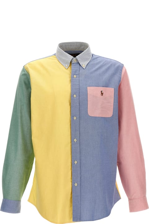 أدوات منزلية Ralph Lauren Patchwork Shirt With Logo Embroidery
