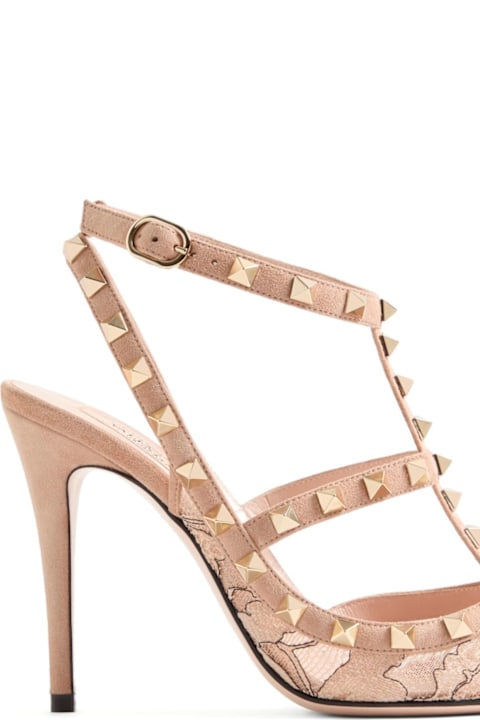 Valentino Garavani Rockstud Lace Pumps