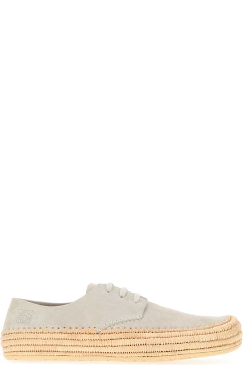 Homeware Loewe Light Grey Suede Rio Lace-up Shoes
