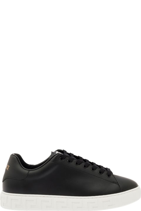 Sneaker pelle clearance nera uomo