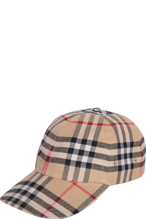 ウィメンズ 帽子 Burberry Check Cap