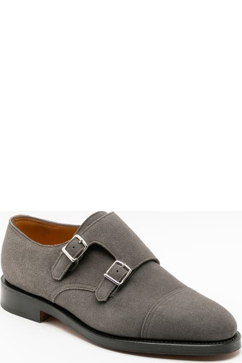 William Grey Suede Monk Strap Shoe