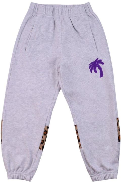 Bottoms for Boys Palm Angels Animalier Elasticated Waistband Track Pants
