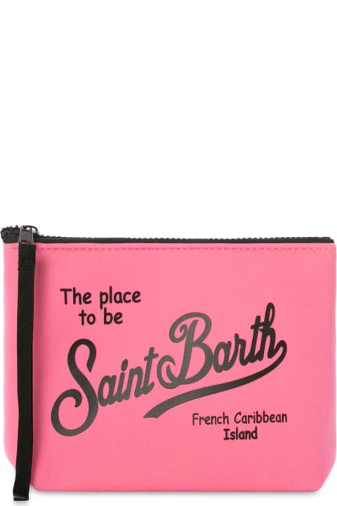 Luggage for Women MC2 Saint Barth Aline Fluo Pink Scuba Pochette