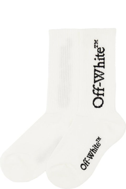 ウィメンズ Off-Whiteのランジェリー＆パジャマ Off-White Logo Intarsia Socks