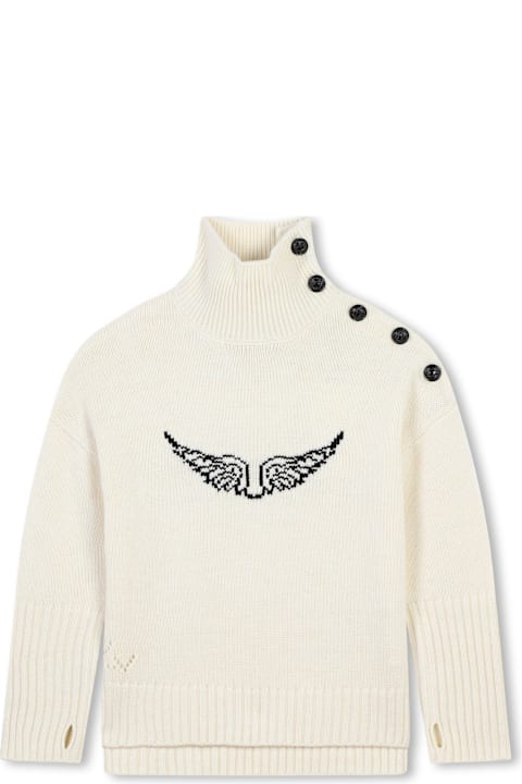 Zadig & Voltaire Sweaters & Sweatshirts for Girls Zadig & Voltaire Pull Con Stampa