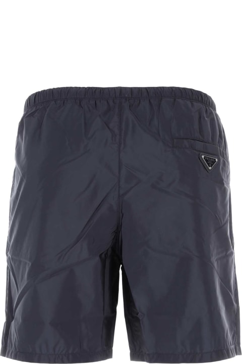 Prada for Men Prada Midnight Blue Nylon Swimming Shorts