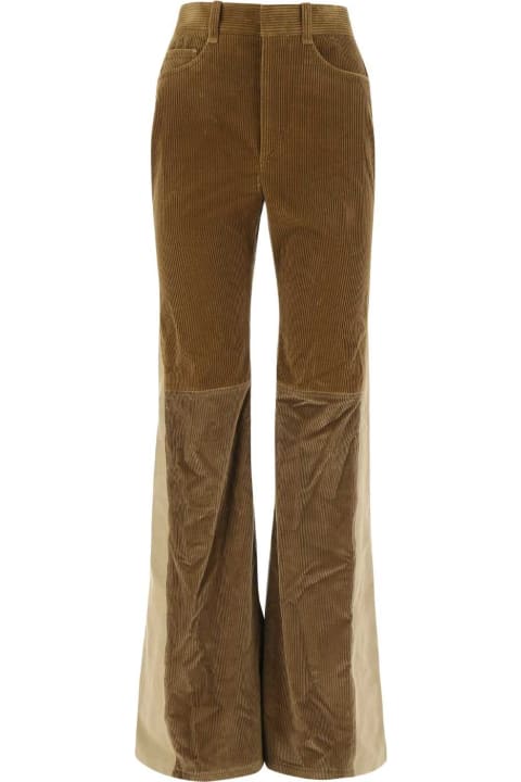 Chloé Pants & Shorts for Women Chloé Two-tone Corduroy Pant