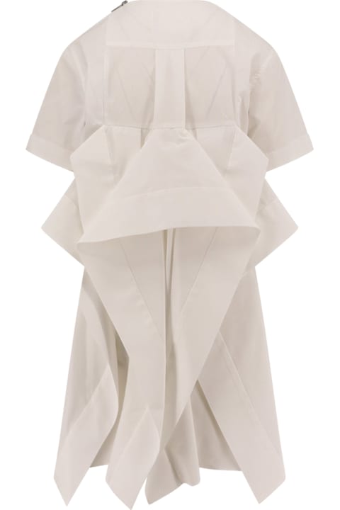 Sacai for Women Sacai Dress With Draped Cotton Inserts On The Back
