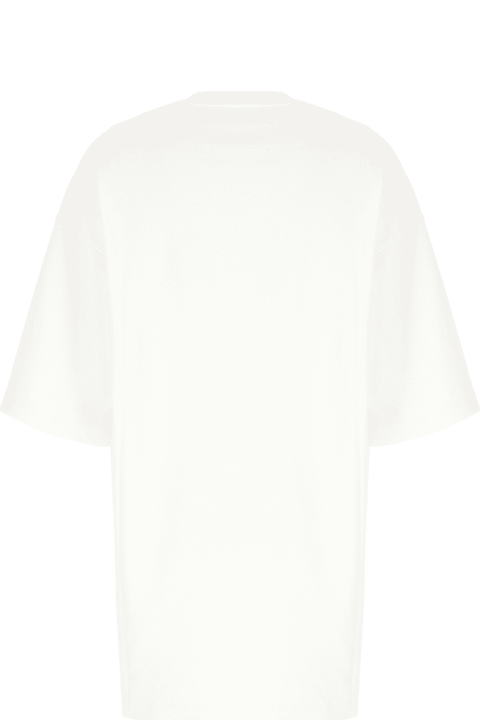 Moschino for Women Moschino White Cotton Oversize T-shirt Dress