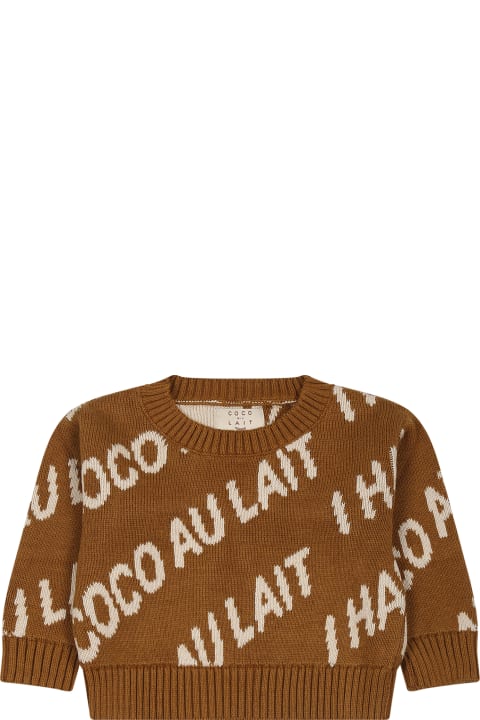 Brown Sweater For Baby Kids