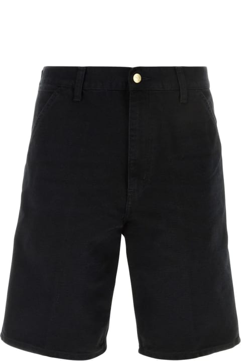 Carhartt WIP Men Carhartt WIP Black Cotton Single Knee Short