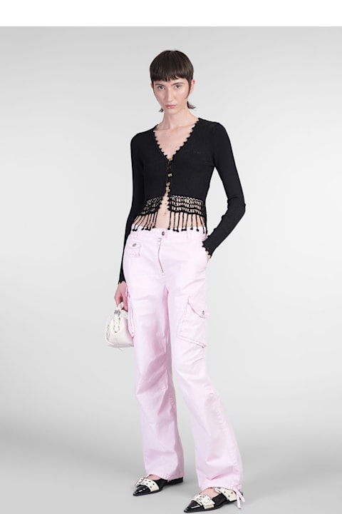 Ganni for Women Ganni Pants In Rose-pink Cotton
