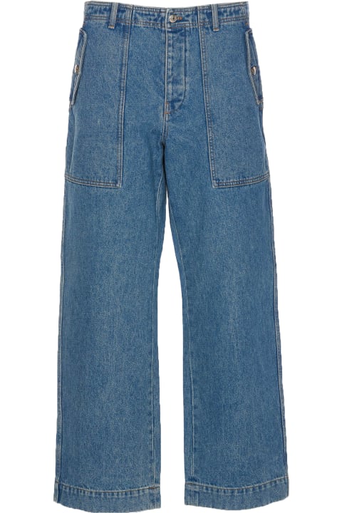 Jeans for Men Maison Kitsuné Workwear Denim Jeans