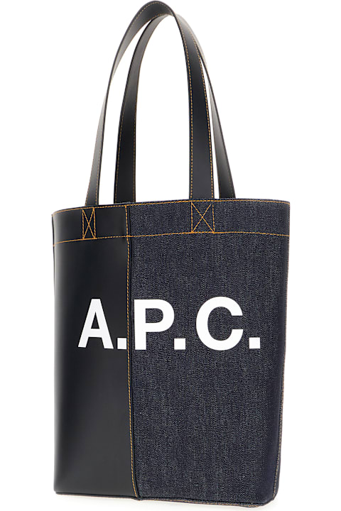 A.P.C. for Women A.P.C. Multicolor Denim And Fabric Axel Shoulder Bag