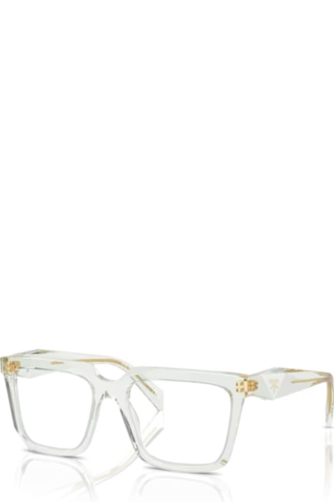 Prada Eyewear Eyewear for Women Prada Eyewear Prada Pr A19v Symbole 14r1o1 Verde Menta Trasparente Glasses