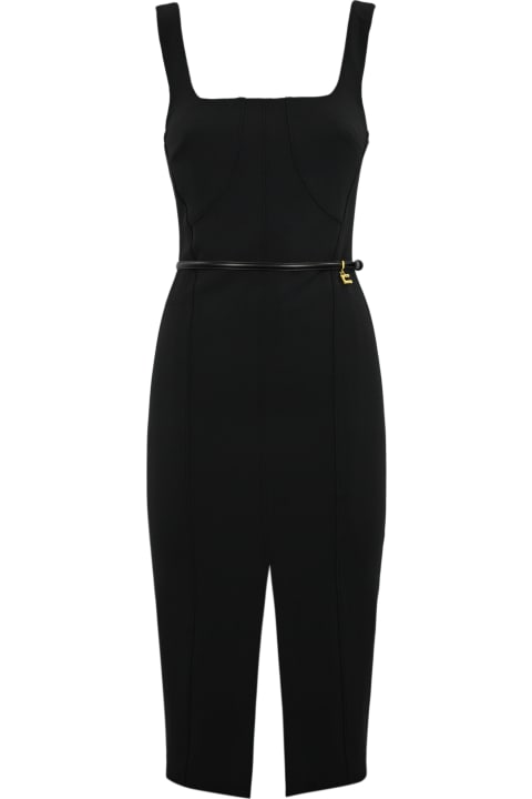 Jumpsuits for Women Elisabetta Franchi Stretch Crepe Sheath Dress