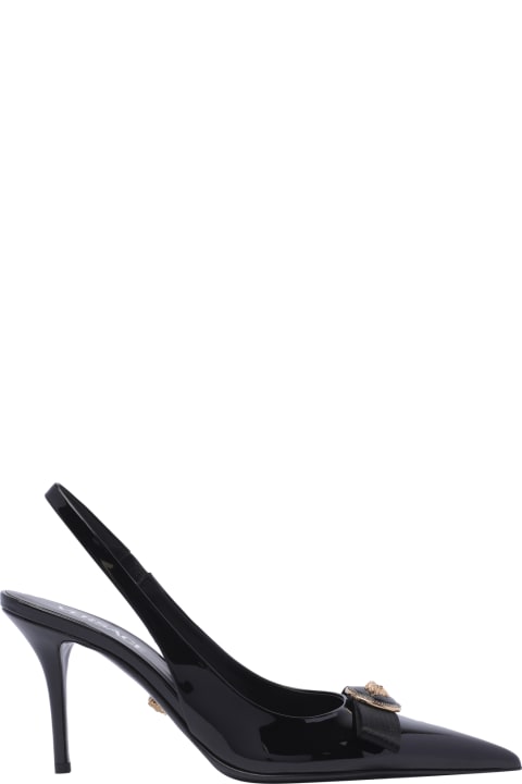 Versace High-Heeled Shoes for Women Versace Gianni Ribbon 85 Slingback