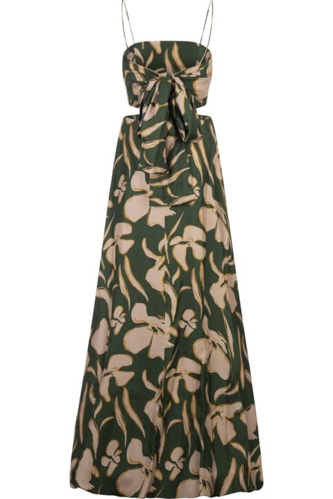 ウィメンズ Raquel Dinizのウェア Raquel Diniz Bali Long Dress In Green Floral
