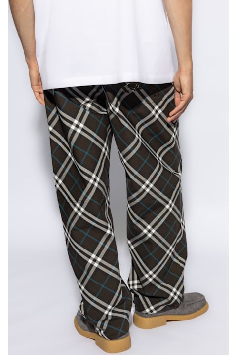 Pants for Men Burberry Checkered Trousers