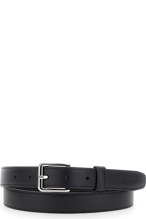 Dsquared2 Belts for Men Dsquared2 Black Belt With Adjustable Buckle Closure In Leather Man