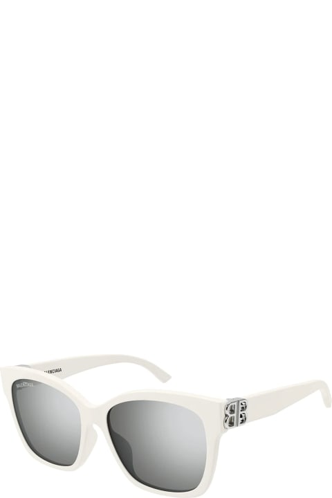 ウィメンズ Balenciaga Eyewearのアイウェア Balenciaga Eyewear Bb0102sa-016 - White Sunglasses