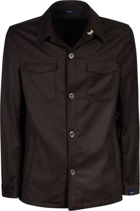 メンズ Tomboliniのシャツ Tombolini Cargo Buttoned Shirt