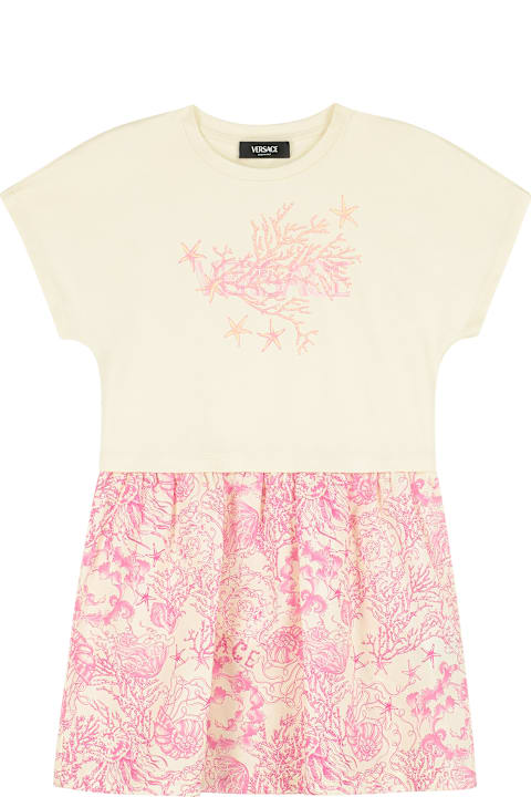 Young Versace for Kids Young Versace Cotton Blend Dress