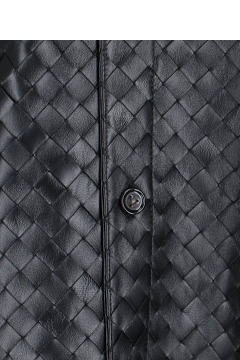 Homeware Bottega Veneta Woven Leather Shirt