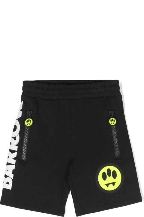 Barrow for Kids Barrow Black Sports Shorts With Logo And Lettering