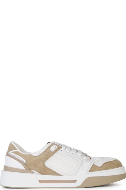 Dolce & Gabbana for Women Dolce & Gabbana 'new Roma' White Leather Sneakers