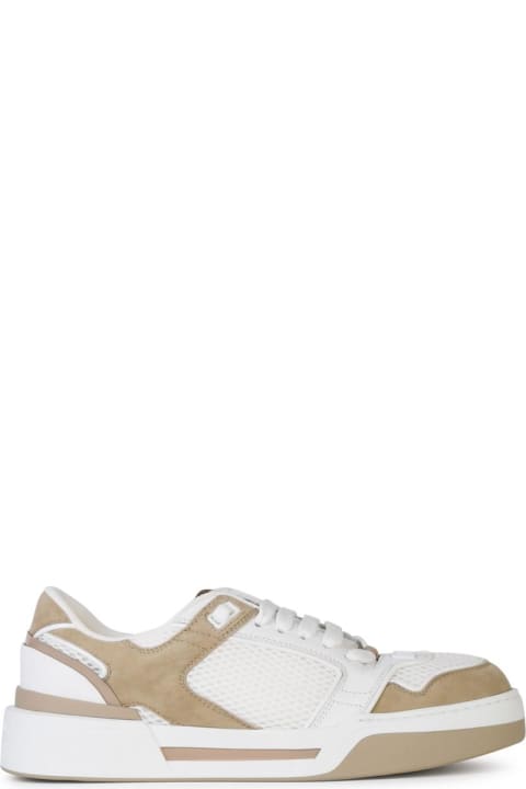 Homeware Dolce & Gabbana 'new Roma' White Leather Sneakers