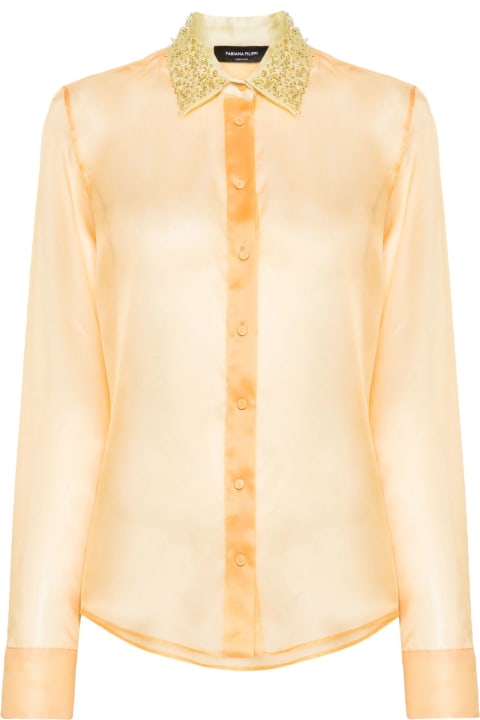 Clothing for Women Fabiana Filippi Light Orange Silk Shirt