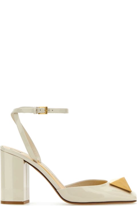 Shoes for Women Valentino Garavani Ivory Leather One Stud Pumps