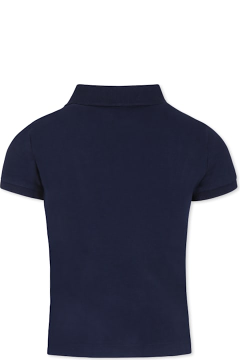 Fashion for Girls Ralph Lauren Blue T-shirt For Girl With Horse