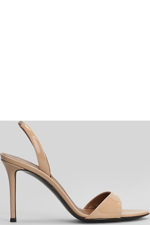 Giuseppe Zanotti Lilibeth 90 Sandals In Powder Patent Leather